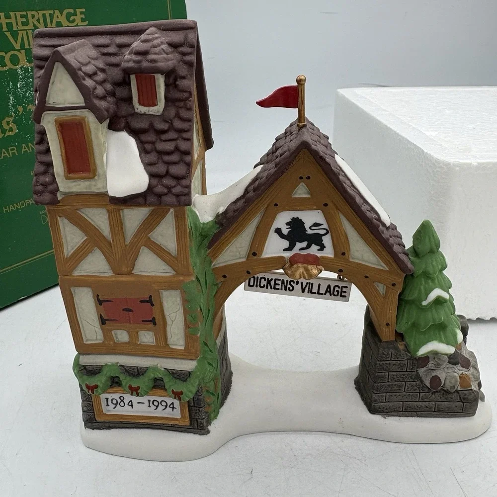 Department 56 Dickens Village Arch Postern‎ 10 Year Anniversary 1994 w Box